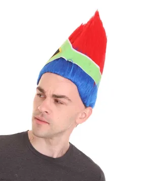 Men's Flag Troll Wig | Premium Breathable Capless Cap