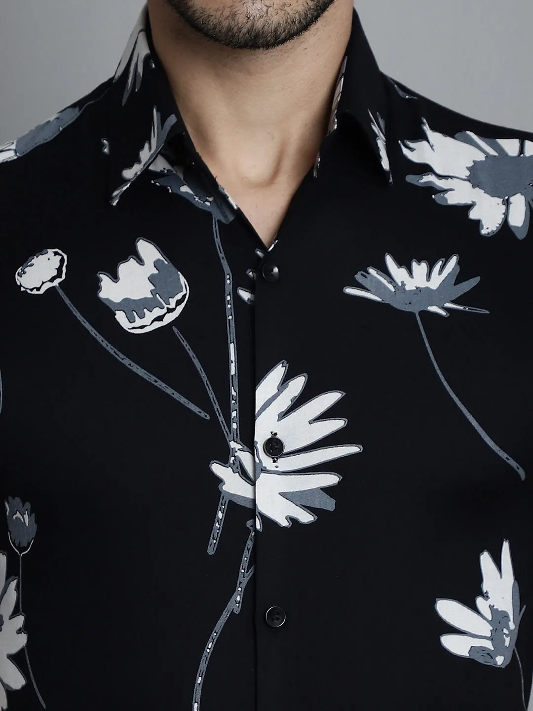 Men's Floral Printed Formal Shirts - Taantav