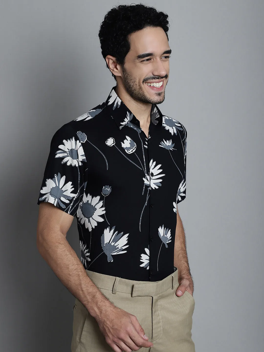 Men's Floral Printed Formal Shirts