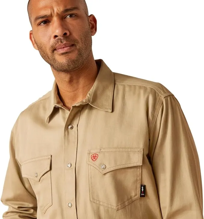 Men's FR Solid Snap Up - Khaki