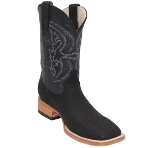 Men's Genuine Leather Bull Neck Square Toe Western Boot