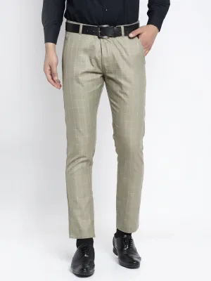 Men's Green Formal Trousers ( FGP 260Pista ) - Jainish