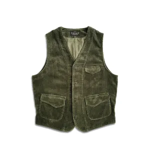 Men's Green Safari Corduroy Vest