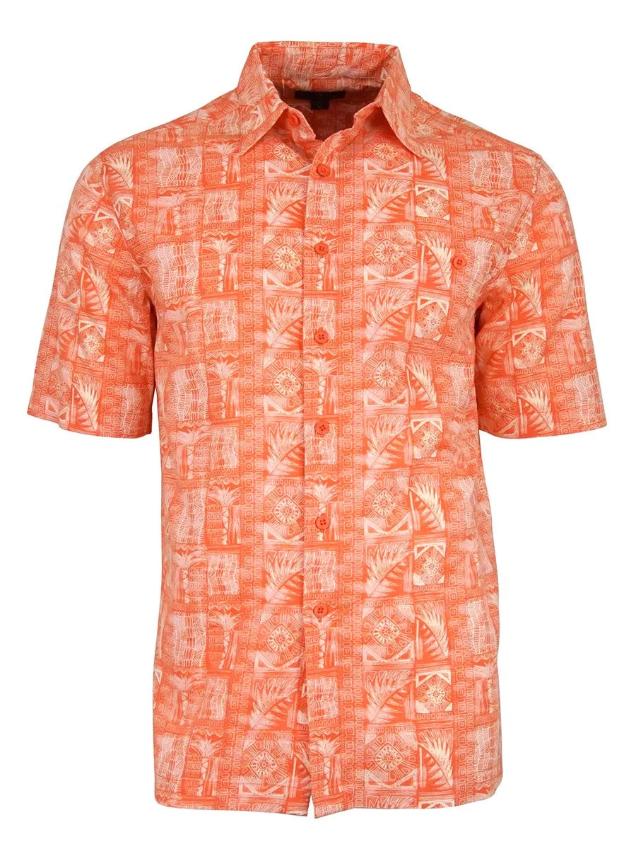 Men's Hawaiian Cotton Print Shirt - Mariana