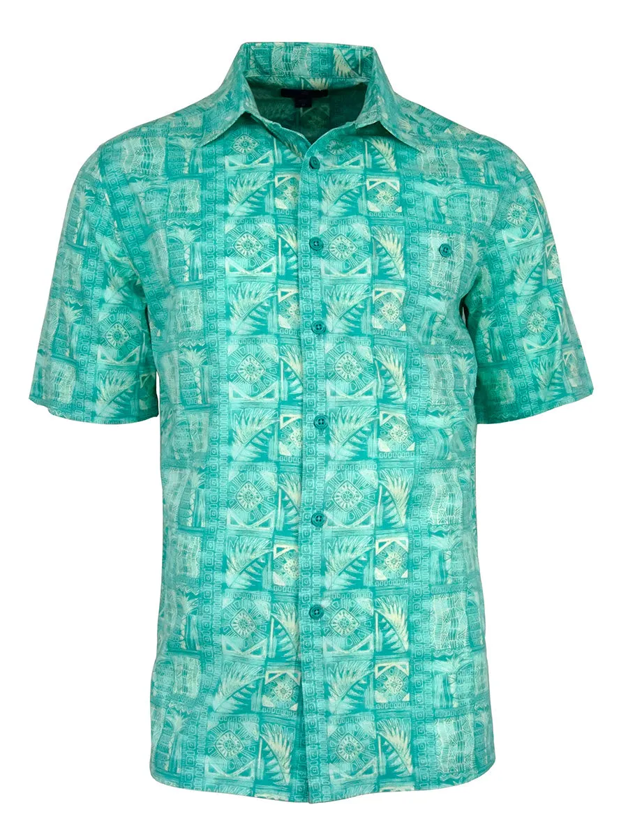 Men's Hawaiian Cotton Print Shirt - Mariana