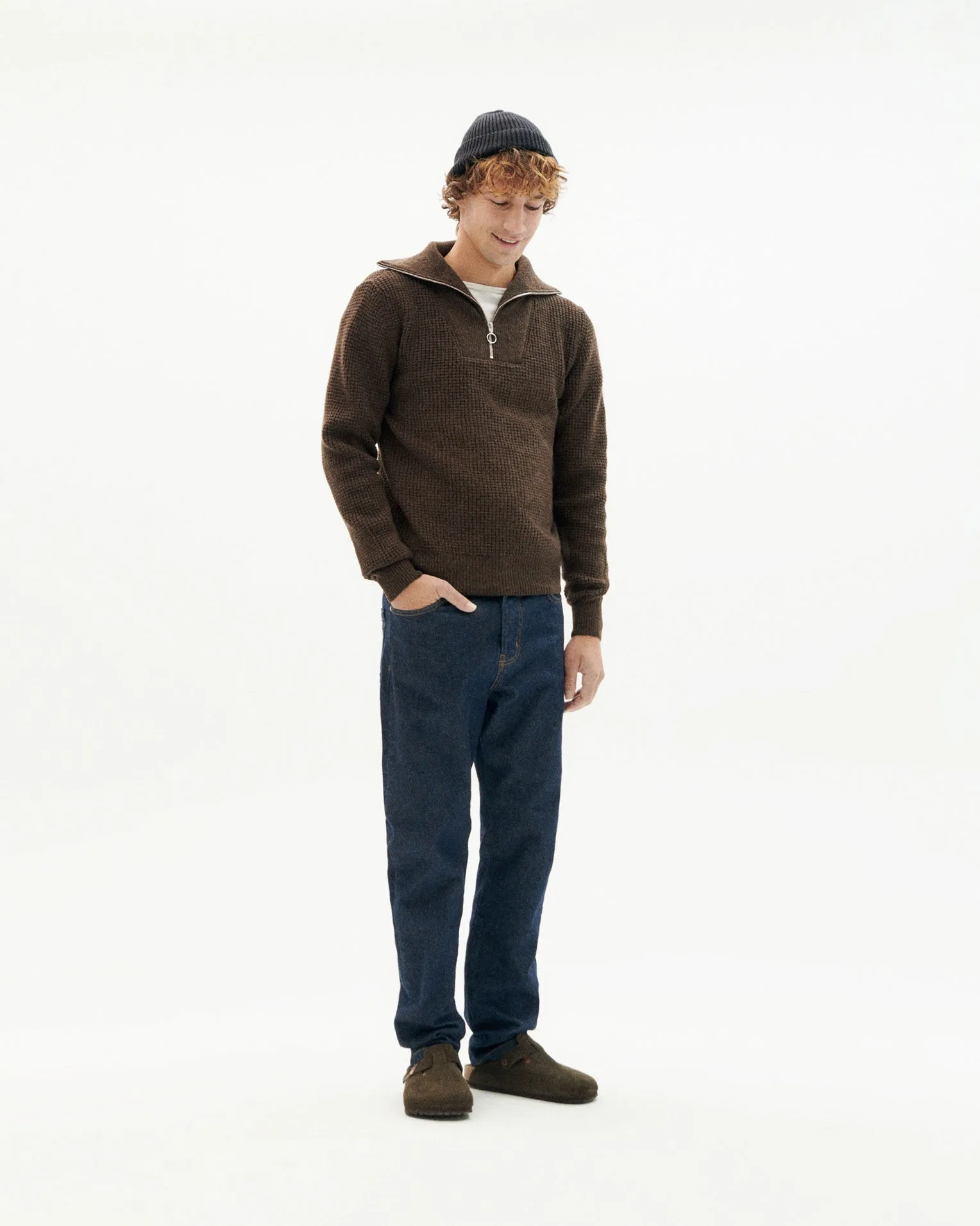 Men's Helio Wool Sweater Brown