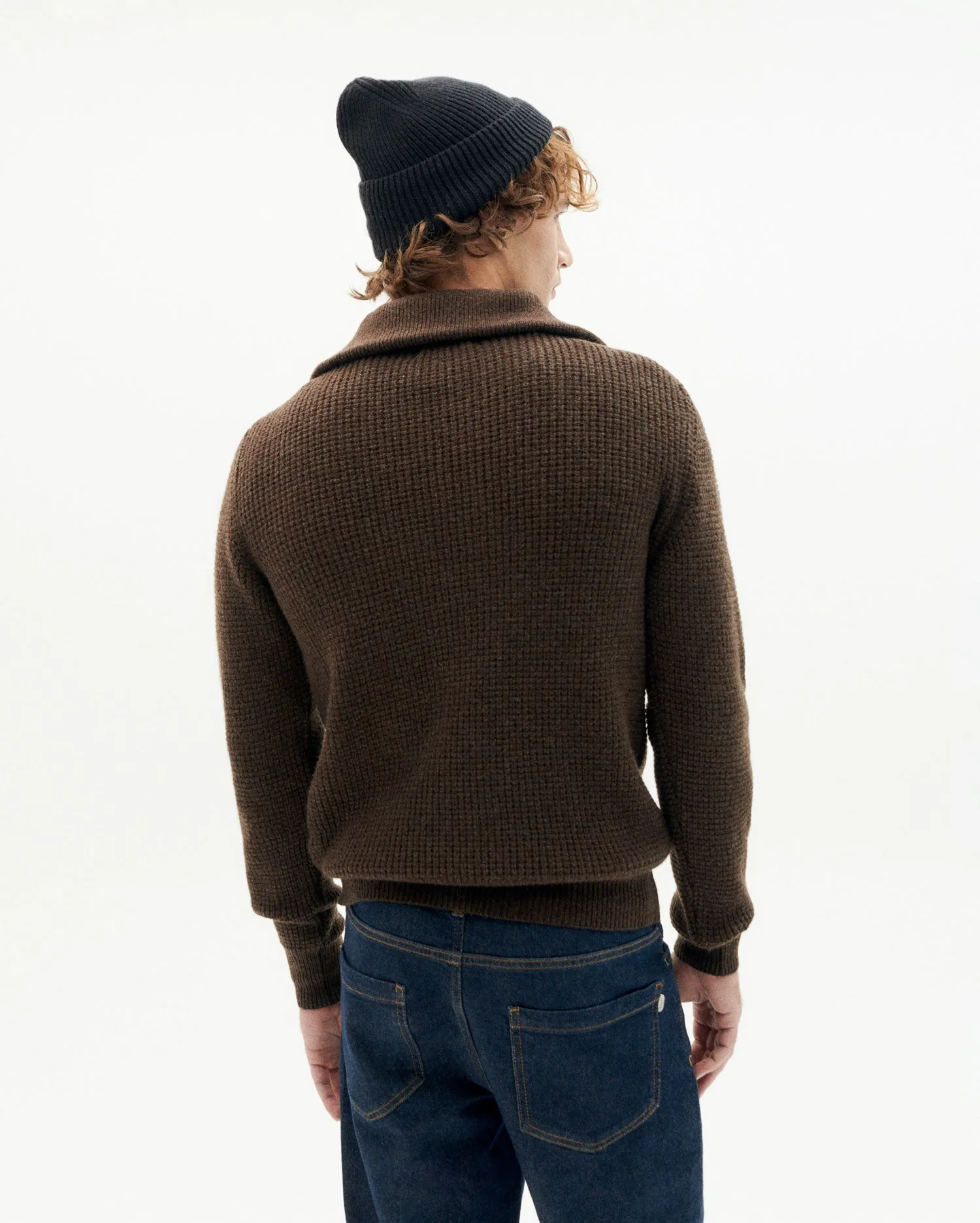 Men's Helio Wool Sweater Brown