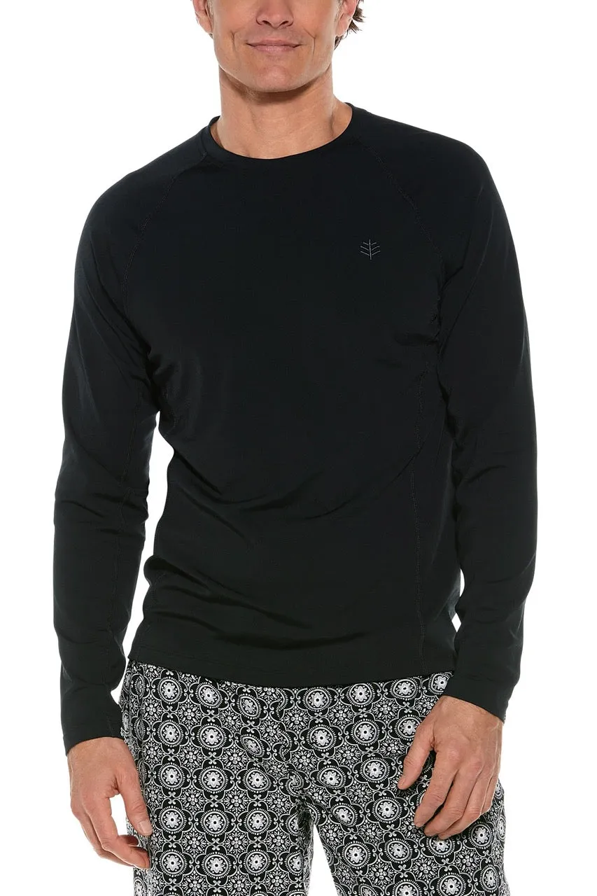 Men's Hightide Long Sleeve Swim Shirt  |  Black