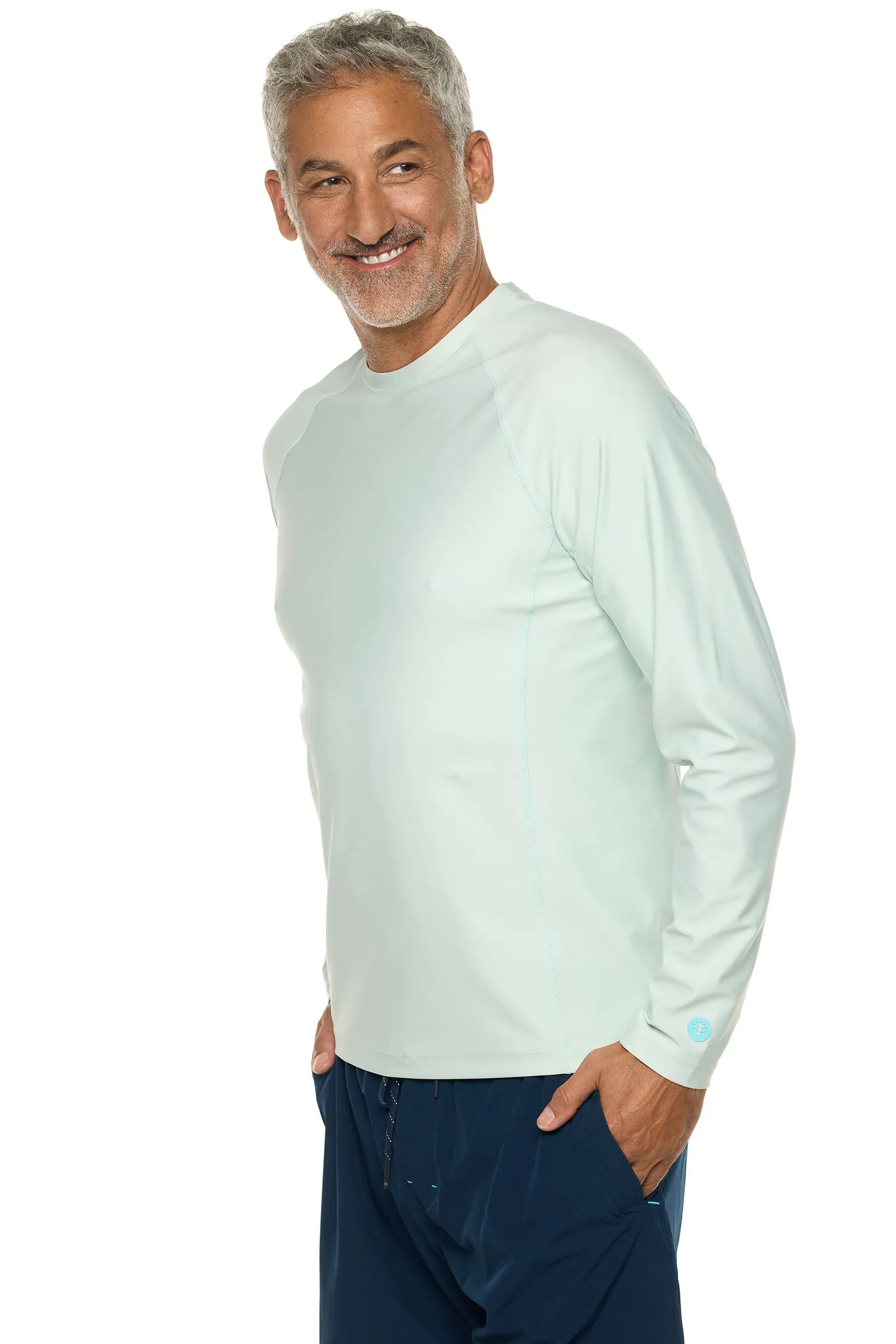 Men's Hightide Long Sleeve Swim Shirt  |  Misty Aqua