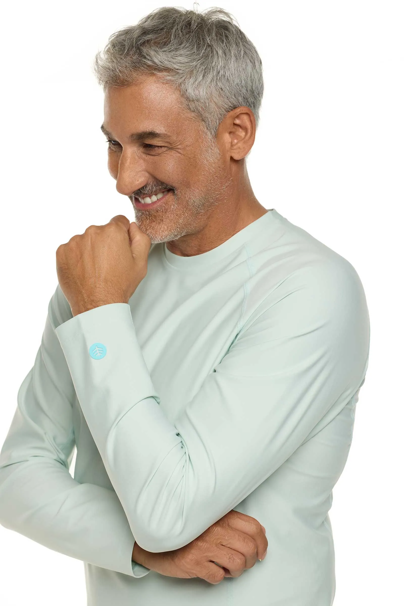 Men's Hightide Long Sleeve Swim Shirt  |  Misty Aqua