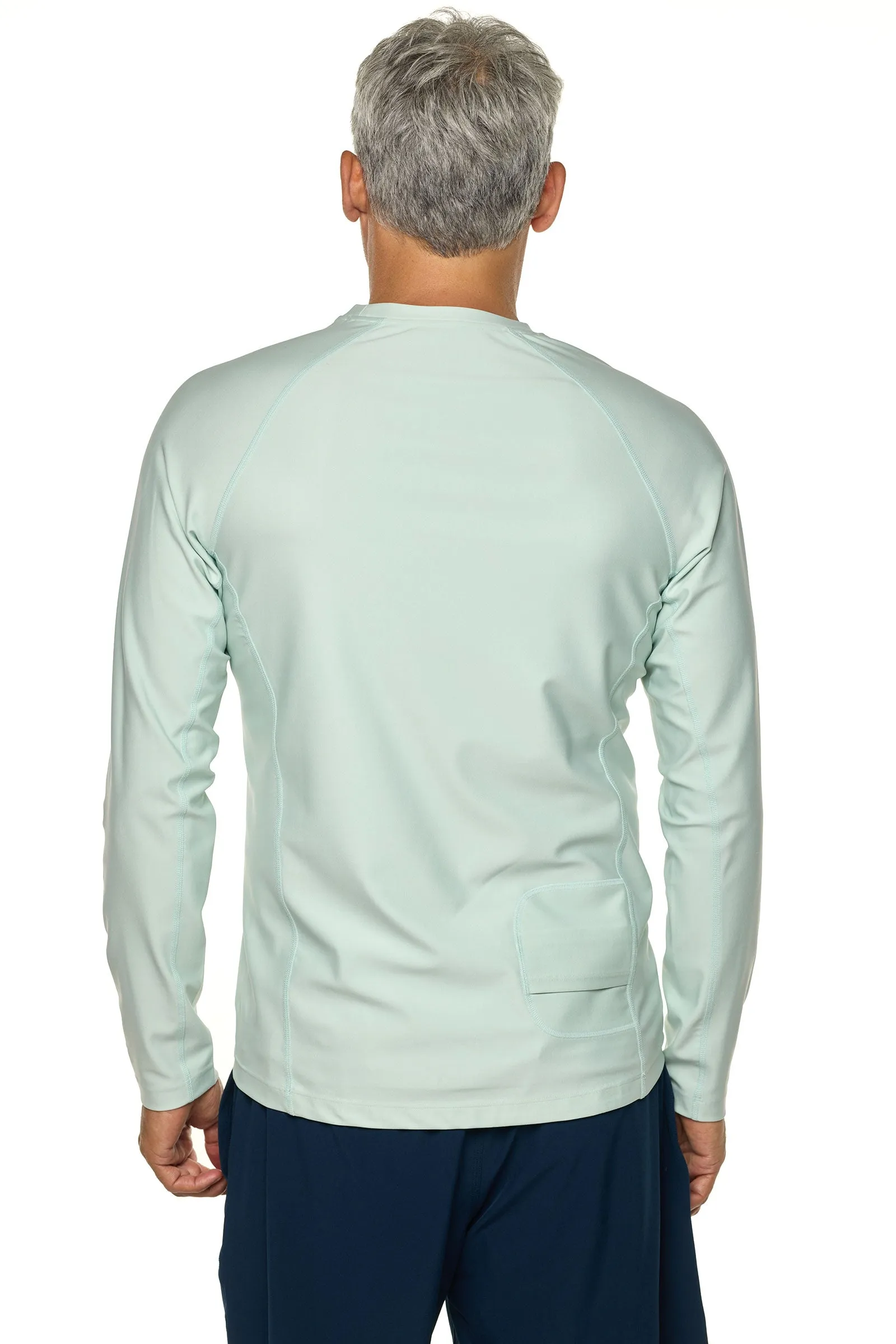 Men's Hightide Long Sleeve Swim Shirt  |  Misty Aqua