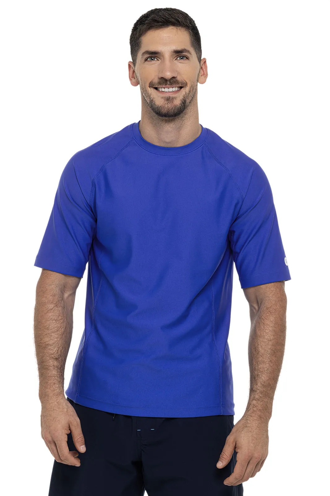 Men's Hightide Short Sleeve Swim Shirt  |  Baja Blue