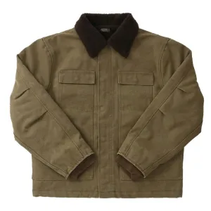 Men's Insulated Velvet Canvas Coat - Thick Workwear Jacket