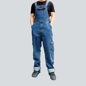 Men's jean bib overall