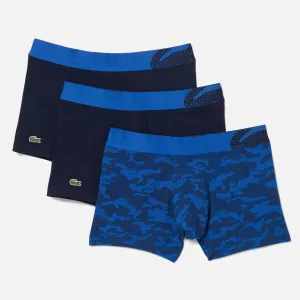 Men's Lacoste Boxer Shorts x 3 Pack Navy Blue