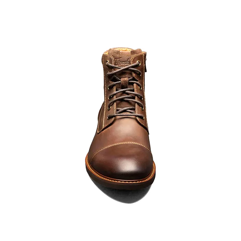 Men's Lodge Cap Toe Lace Up Boot Brown