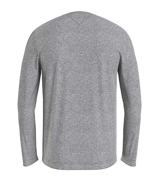 Men's Logo Long Sleeve Tee Light Gray Heather