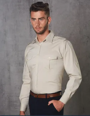 Men's Long Sleeve Military Shirt