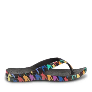 Men's Loudmouth Flip Flops - Razzle Dazzle Black