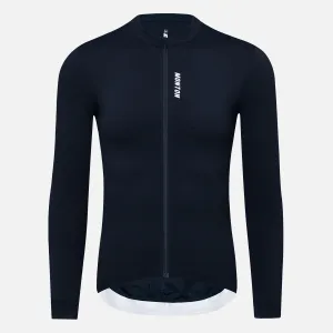 Men's LS Cycling Jersey Reki Black Blue