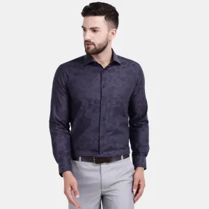 Men's Luthai Supima Mercerised Cotton Subtle Textured Jacquard Design Regular Fit Shirt