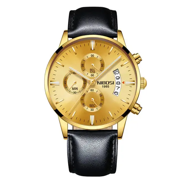 Men's Luxurious Gold Wristwatch