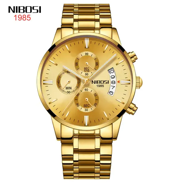 Men's Luxurious Gold Wristwatch