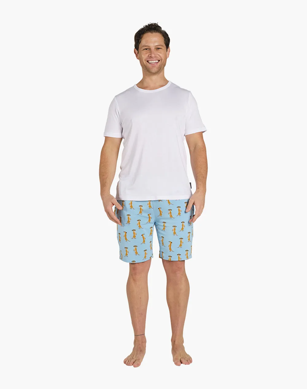 MENS MEERKAT BAMBOO JERSEY SLEEP SHORT