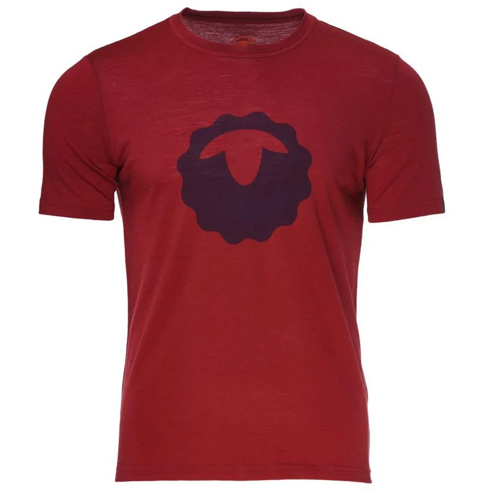 Mens Merino 150 Emblem Tee (Red)