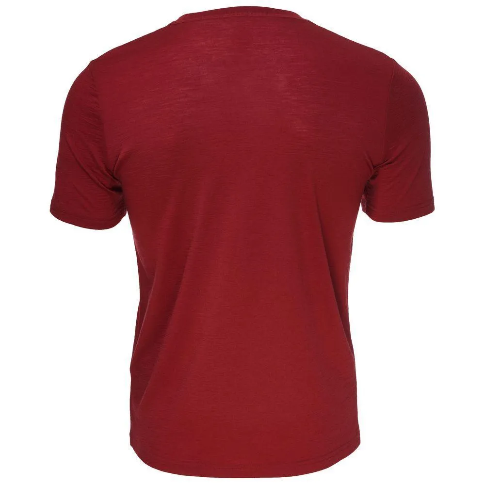 Mens Merino 150 Emblem Tee (Red)