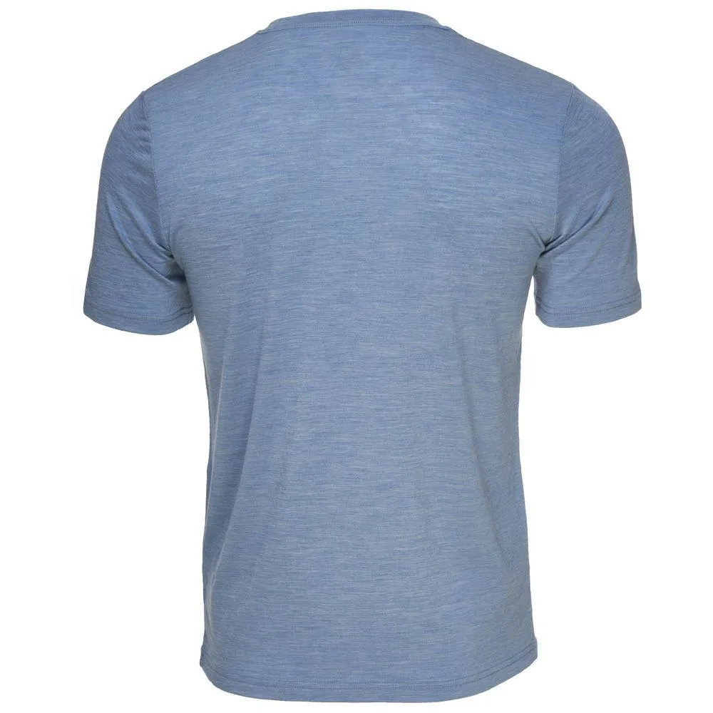 Mens Merino 150 Logo Tee (Sky)