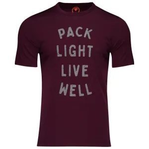 Mens Merino 150 Pack Light Tee (Wine)