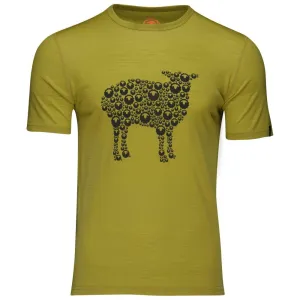 Mens Merino 150 Sheep Tee (Lime)