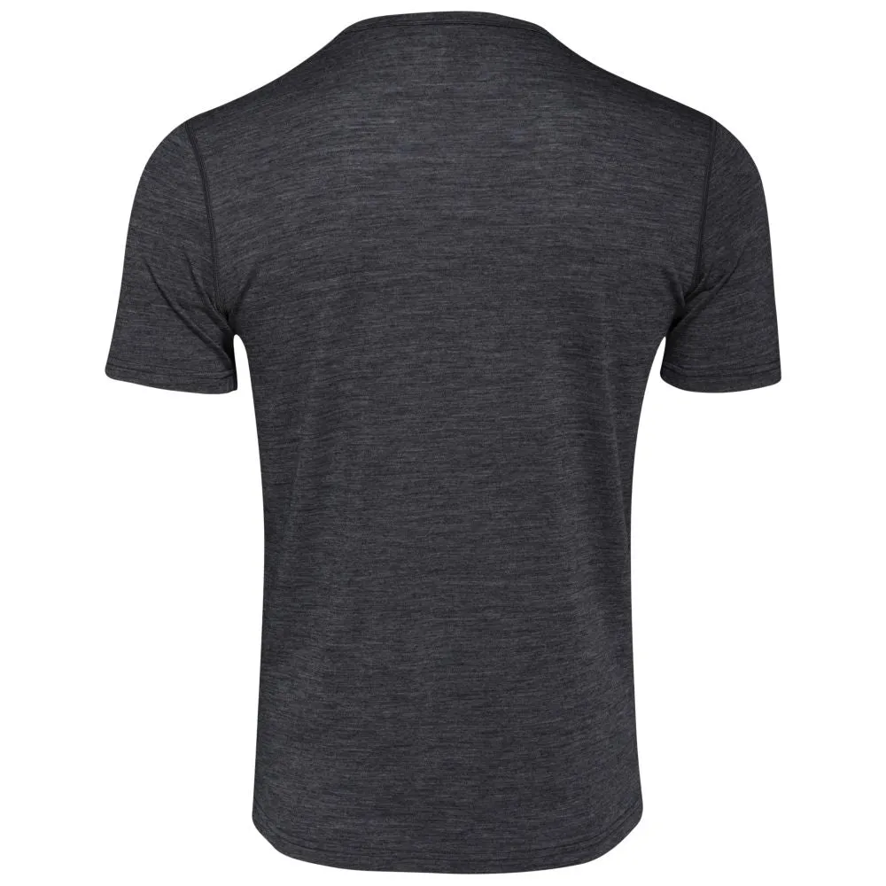 Mens Merino 150 Sheep Tee (Smoke/Black)