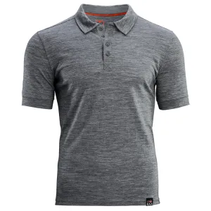 Mens Merino 180 Short Sleeve Polo Shirt (Plain Charcoal)