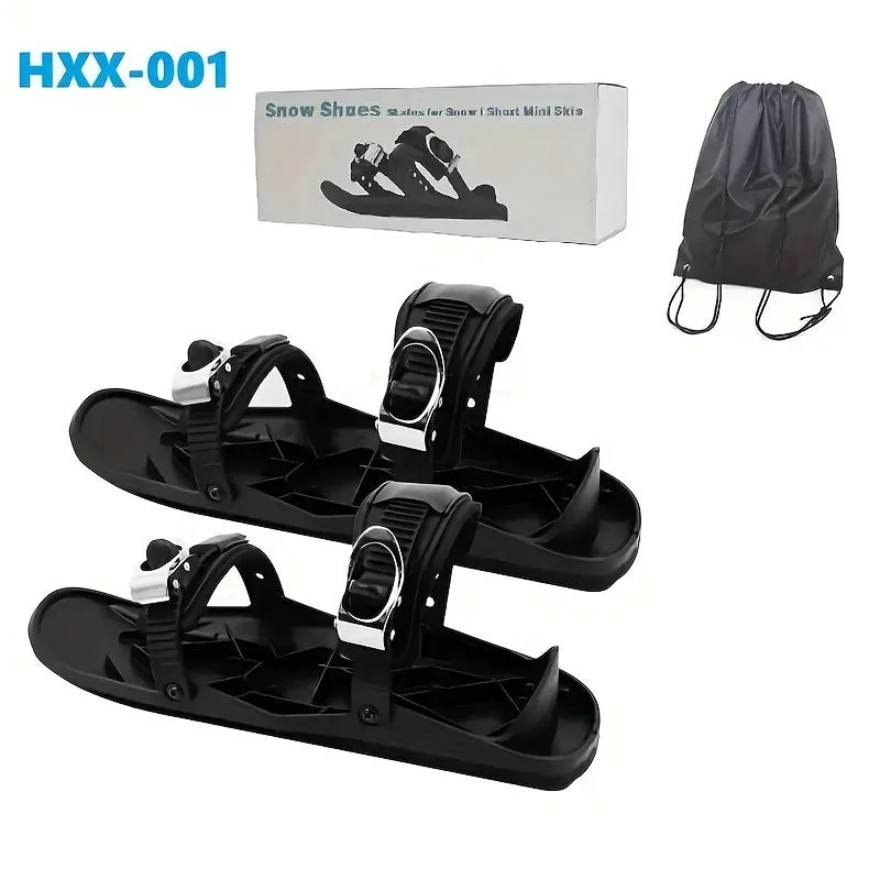 Men's Mini Ski Skates - All-Terrain, Asymmetrical Snowboard Boots for Outdoor Leisure