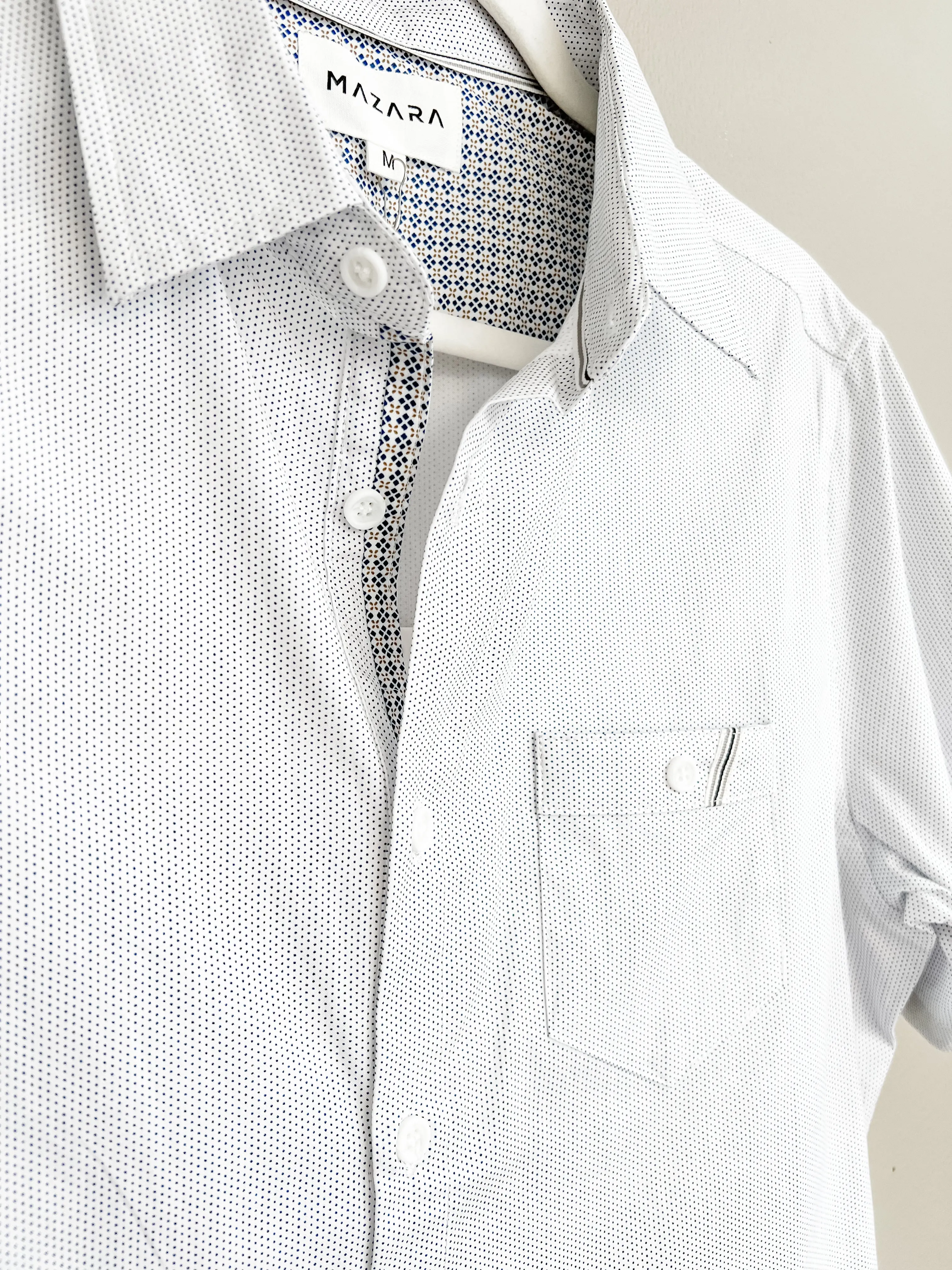 Mens Modern Button Down Shirt