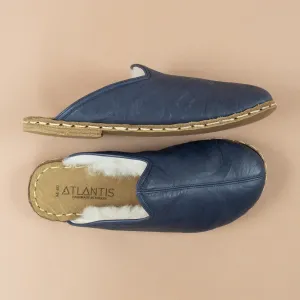 Men's Navy Barefoot Shearlings