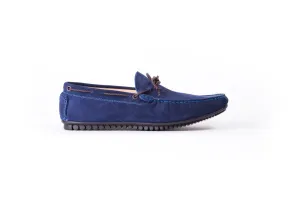 Men's Navy Blue Suede Driver Mocassin (EX195)