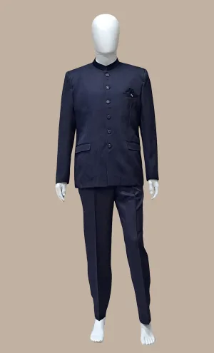 Mens Navy Jodhpuri Set