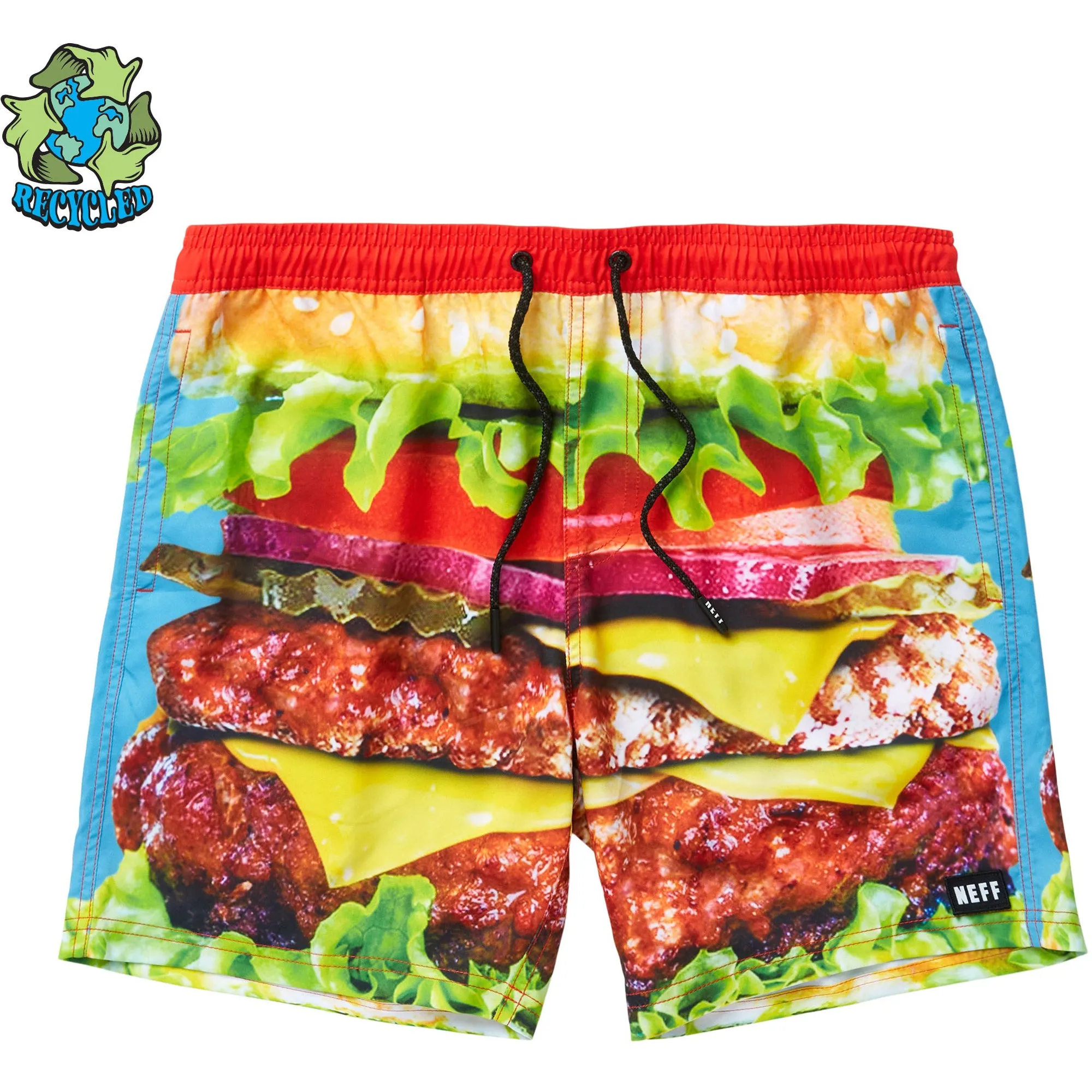 Men's NEFF Burger 17" Hot Tub Swim Trunks