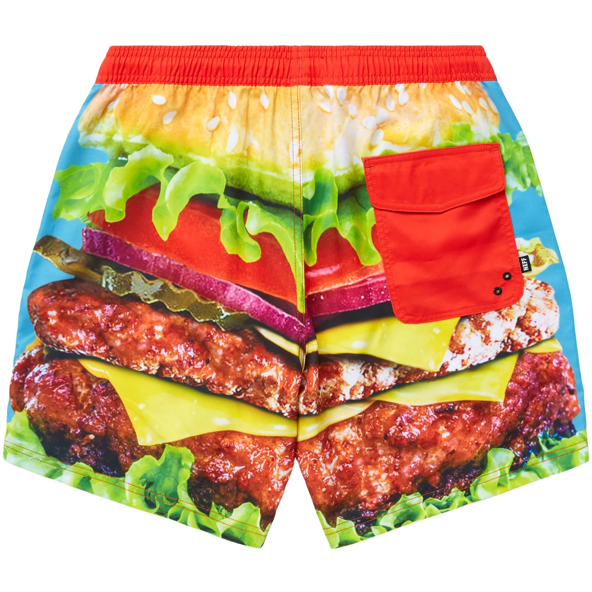 Men's NEFF Burger 17" Hot Tub Swim Trunks