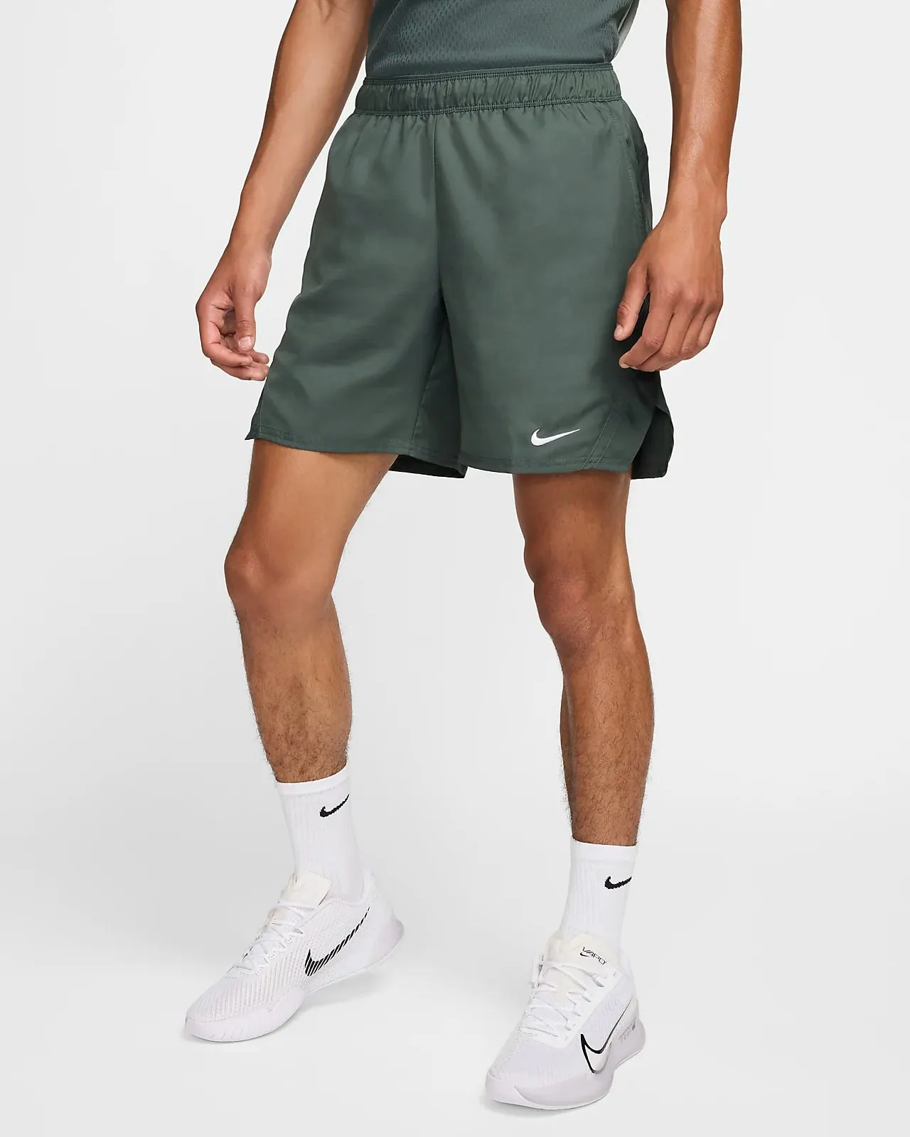 Mens Nike Victory 7" Tennis Shorts (Vintage Green)