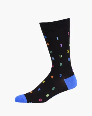 MENS NUMBERS BAMBOO SOCK