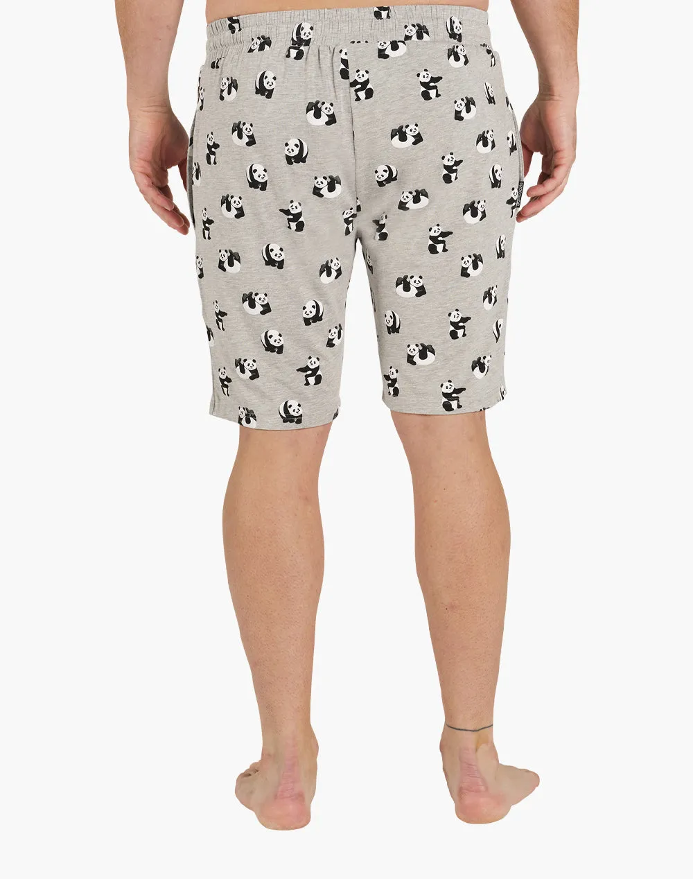 MENS PANDA BAMBOO JERSEY SLEEP SHORT