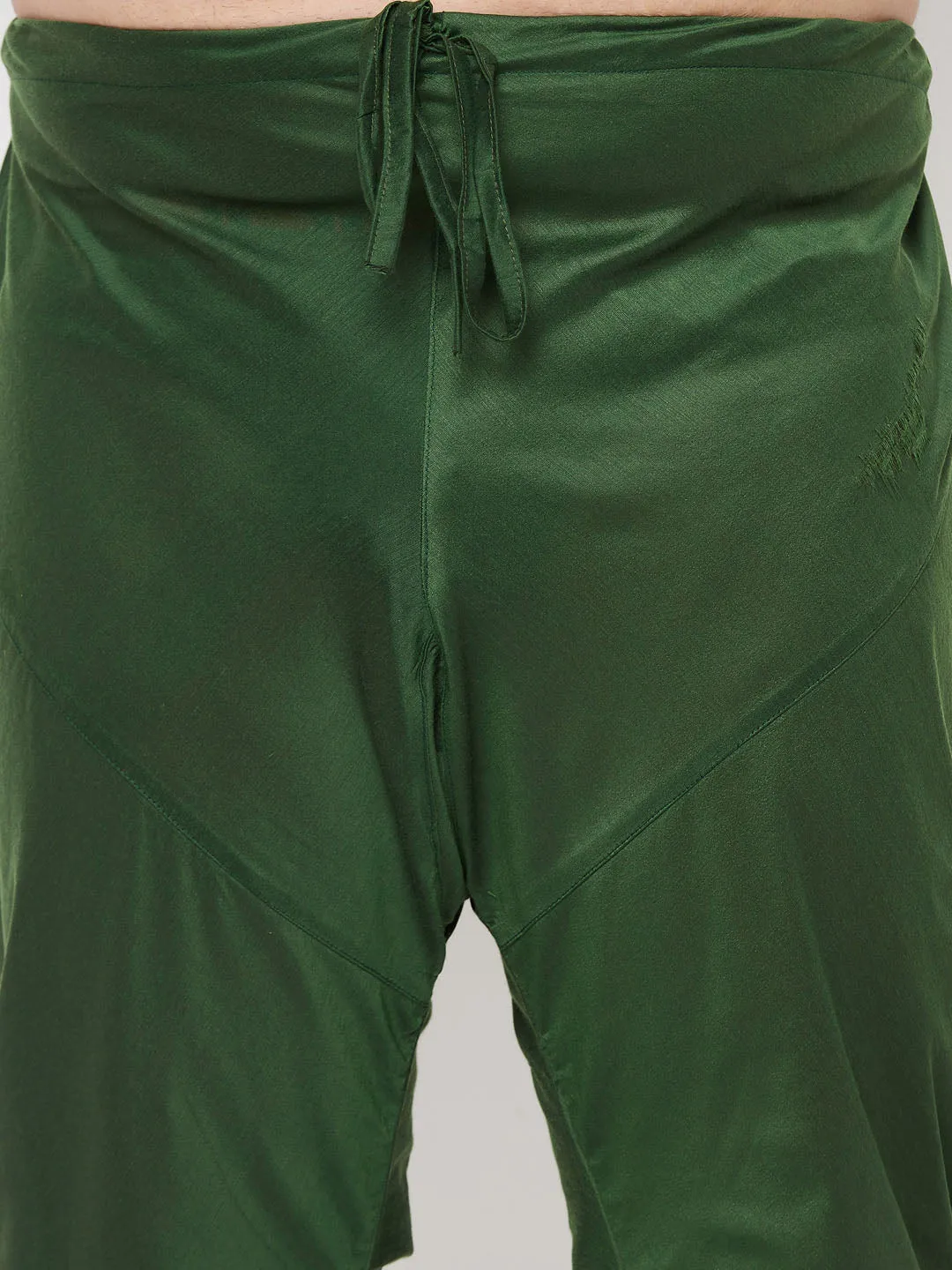 Men's Plus Green Viscose Blend Pyjama - Vastramay