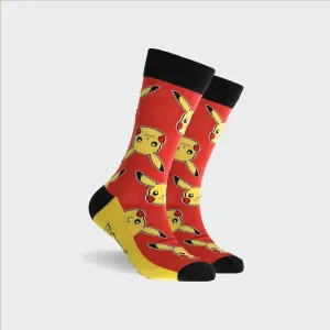 Men's Pokémon Cotton Crew Sock - Red