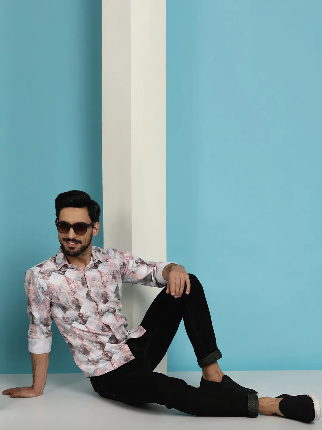 Men'S Printed Casual Shirt For Mens