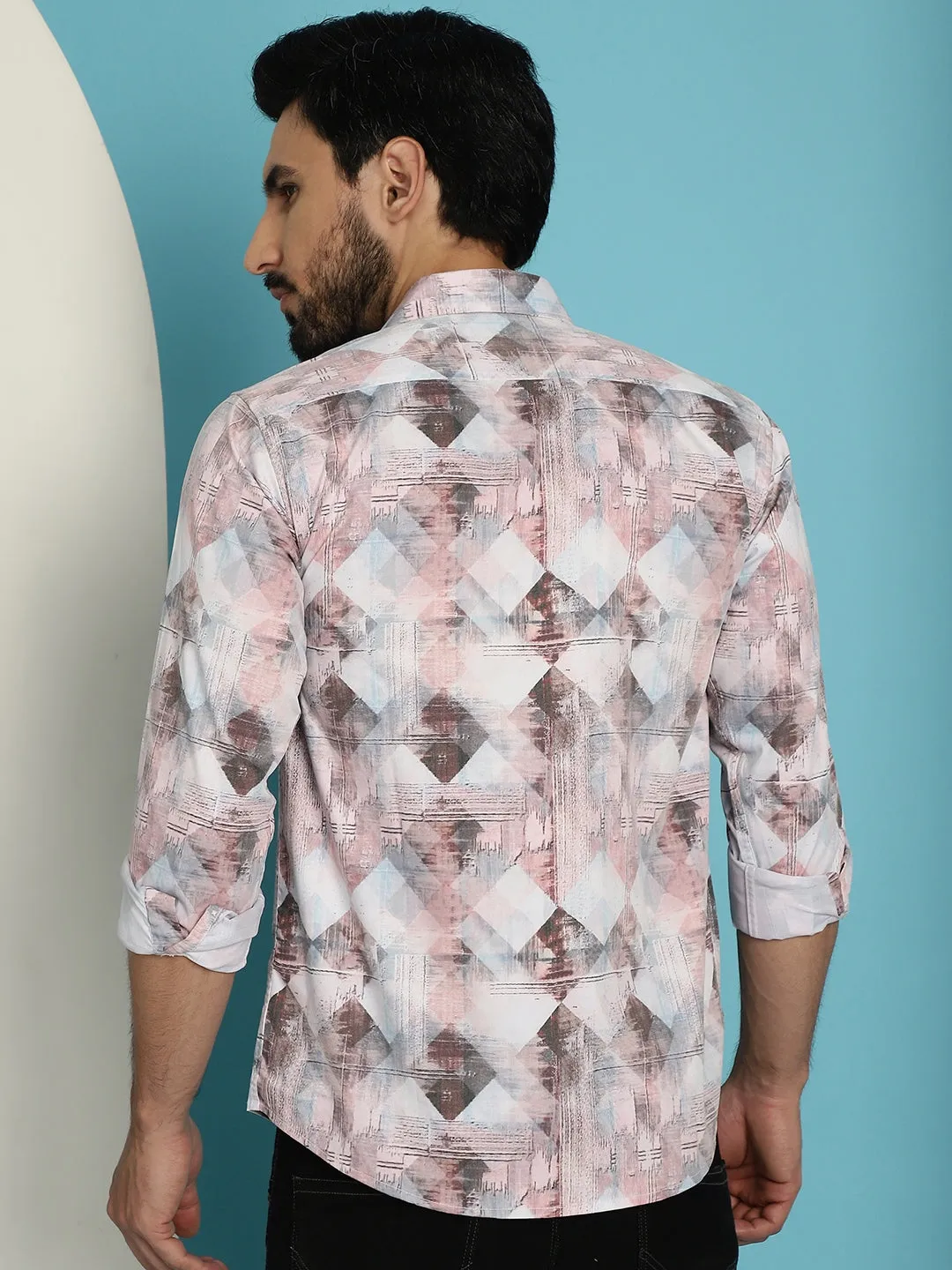 Men'S Printed Casual Shirt For Mens