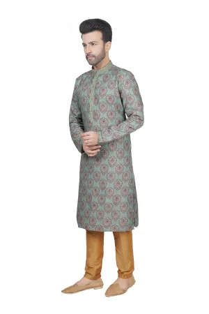 Mens printed kurta pyjama set